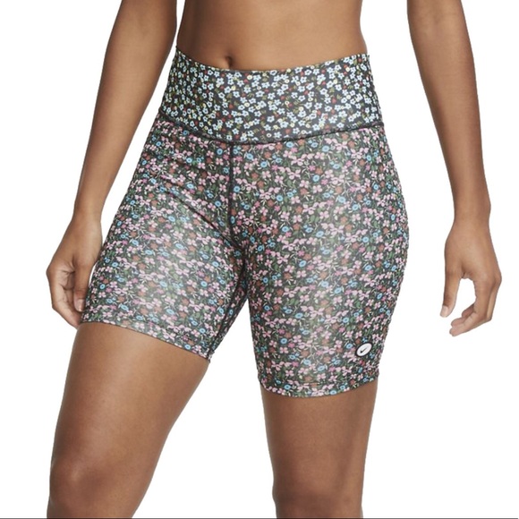 Nike | Shorts | Nike One Floral Bike Shorts Nwt | Poshmark